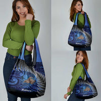 New Zealand Stewart Island Grocery Bag Rakiura Kiwi Maori Glowing Sky LT14 - Polynesian Pride