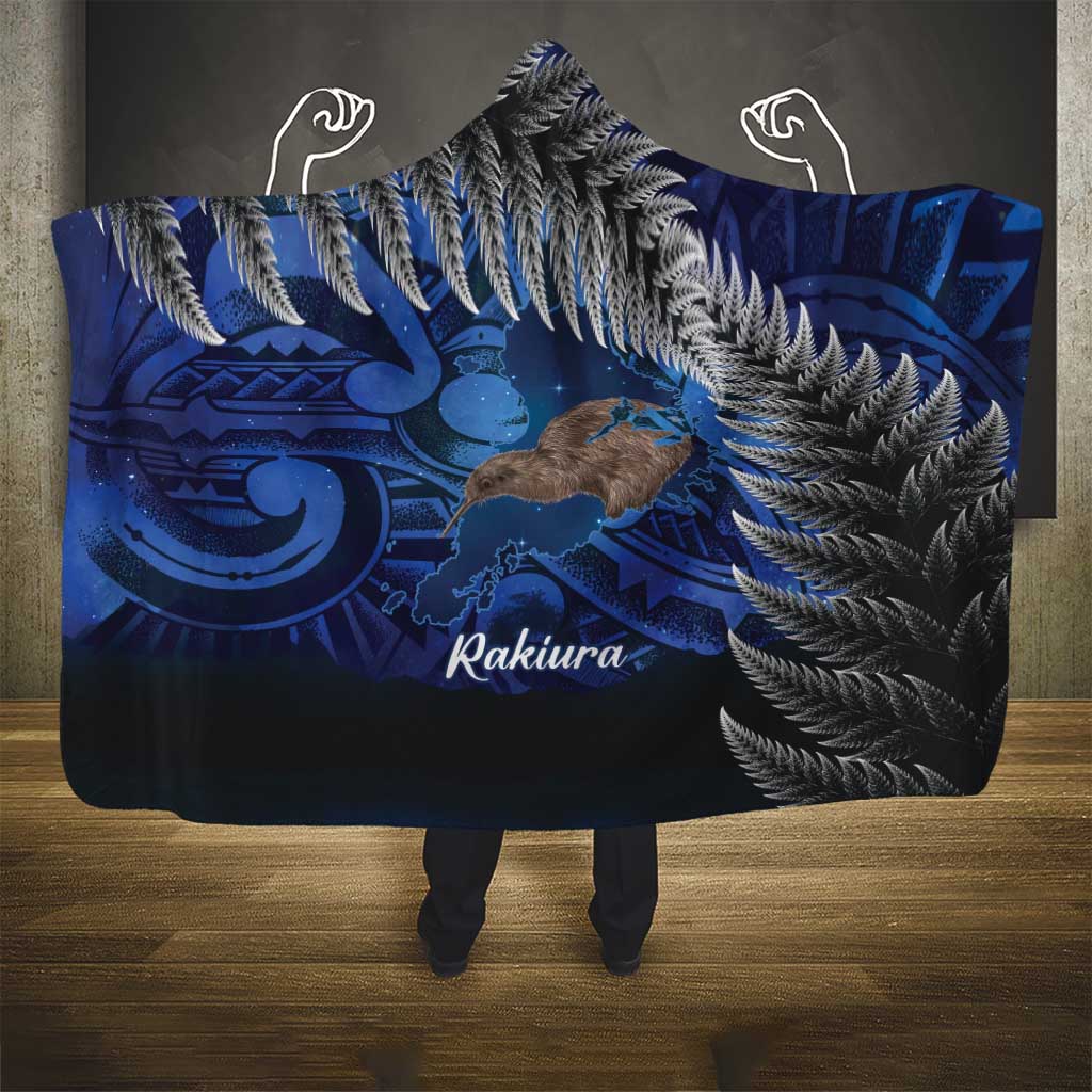 New Zealand Stewart Island Hooded Blanket Rakiura Kiwi Maori Glowing Sky LT14 - Polynesian Pride