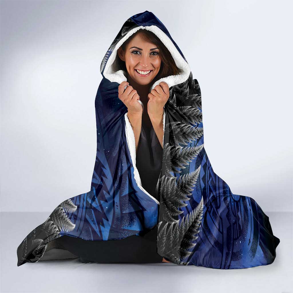 New Zealand Stewart Island Hooded Blanket Rakiura Kiwi Maori Glowing Sky LT14 - Polynesian Pride