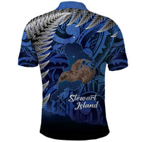New Zealand Stewart Island Polo Shirt Rakiura Kiwi Maori Glowing Sky LT14 - Polynesian Pride