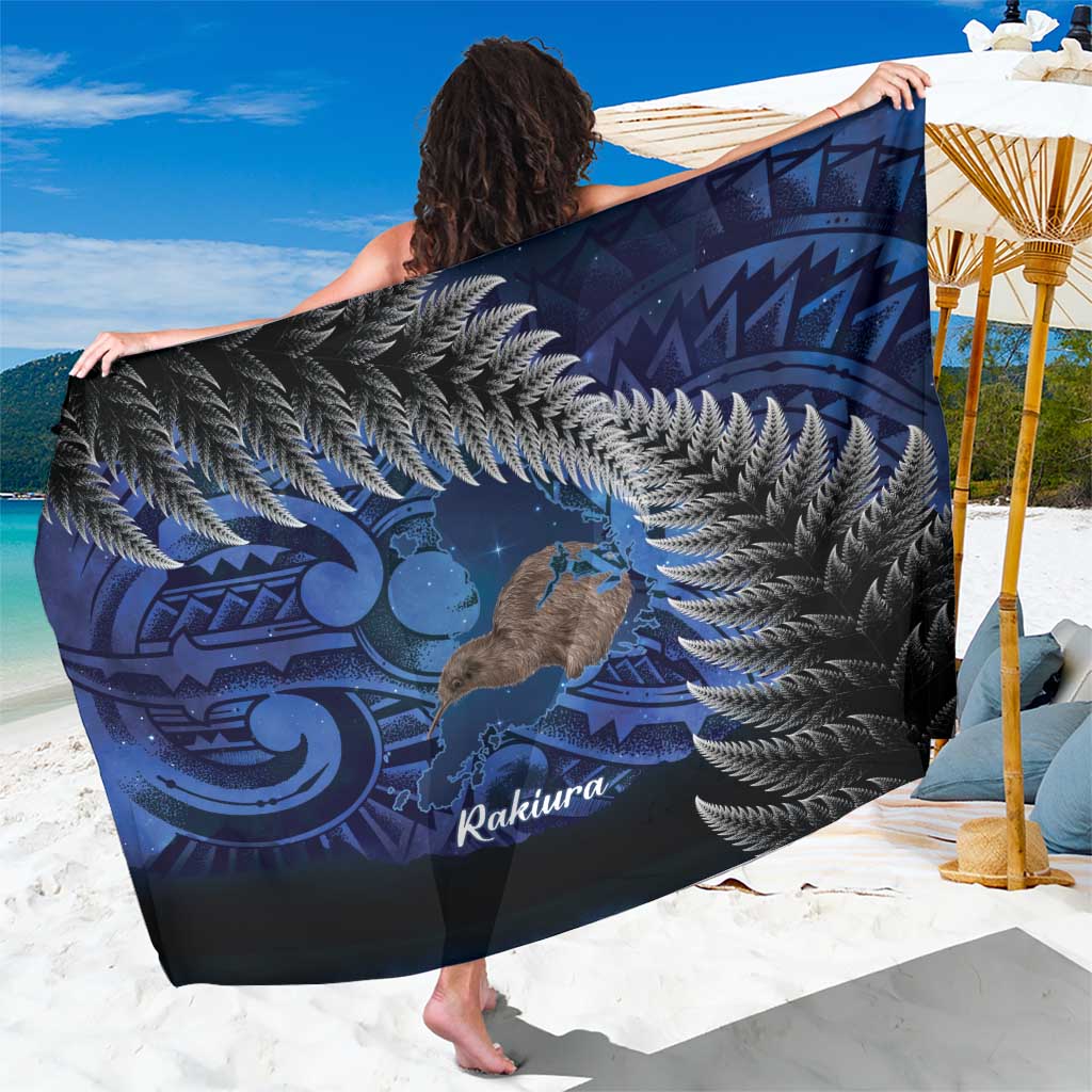 New Zealand Stewart Island Sarong Rakiura Kiwi Maori Glowing Sky LT14 One Size 44 x 66 inches Blue - Polynesian Pride
