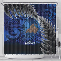 New Zealand Stewart Island Shower Curtain Rakiura Kiwi Maori Glowing Sky LT14 - Polynesian Pride