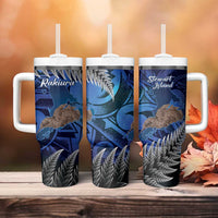New Zealand Stewart Island Tumbler With Handle Rakiura Kiwi Maori Glowing Sky LT14 - Polynesian Pride