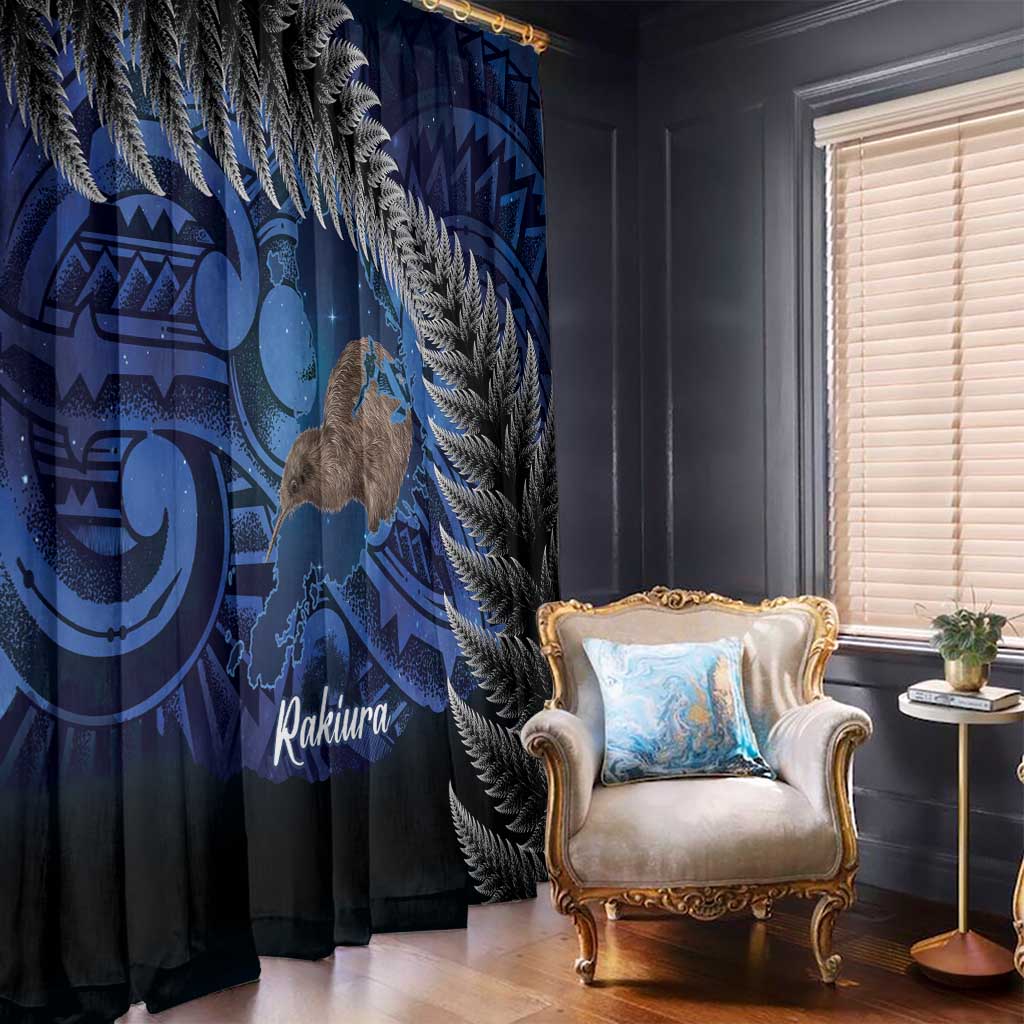 New Zealand Stewart Island Window Curtain Rakiura Kiwi Maori Glowing Sky LT14 - Polynesian Pride