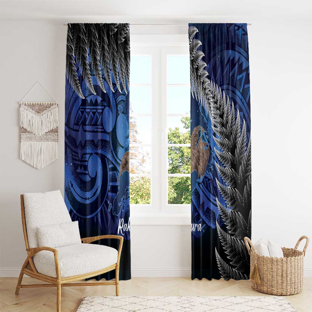 New Zealand Stewart Island Window Curtain Rakiura Kiwi Maori Glowing Sky LT14 - Polynesian Pride