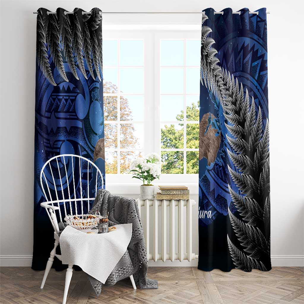 New Zealand Stewart Island Window Curtain Rakiura Kiwi Maori Glowing Sky LT14 - Polynesian Pride