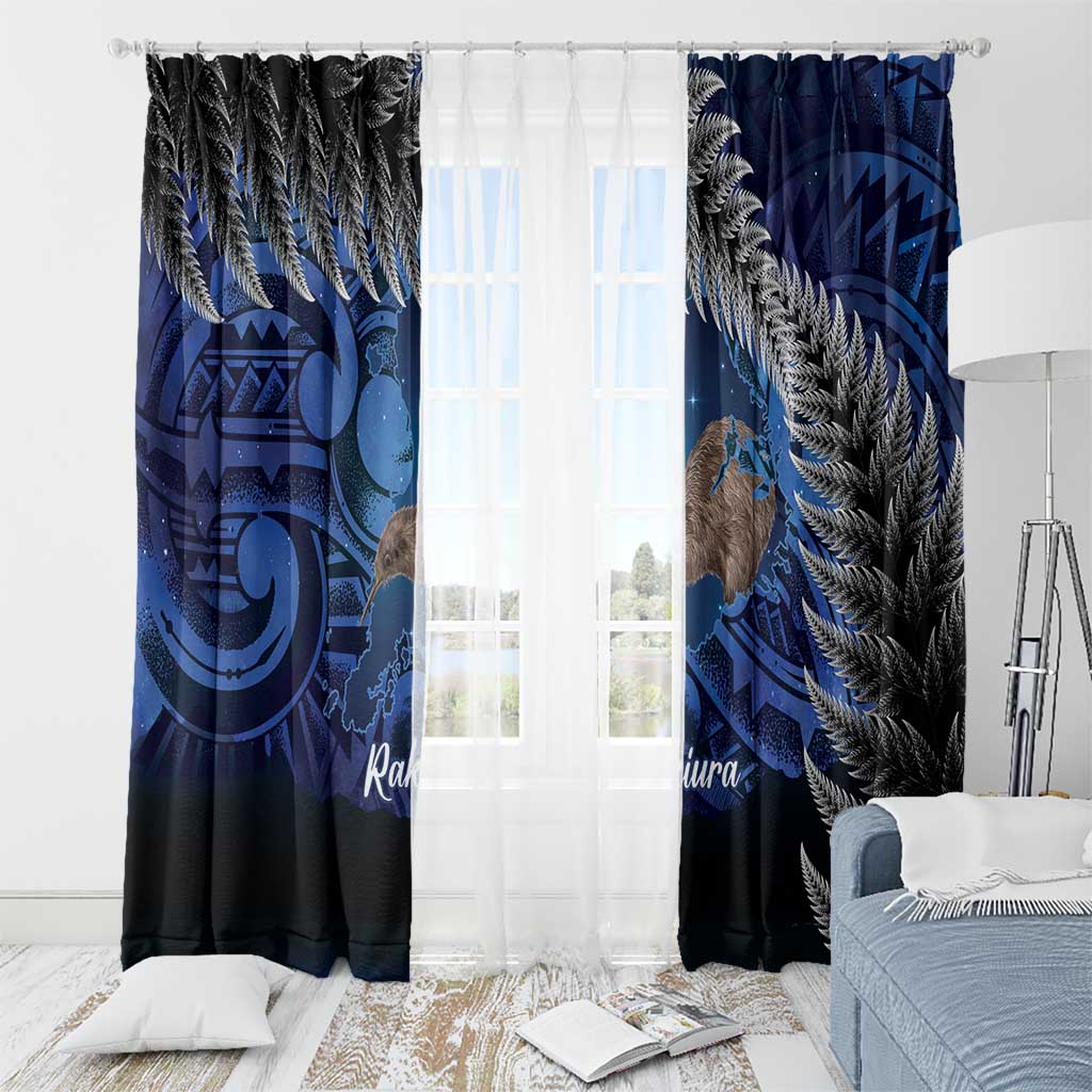 New Zealand Stewart Island Window Curtain Rakiura Kiwi Maori Glowing Sky LT14 - Polynesian Pride