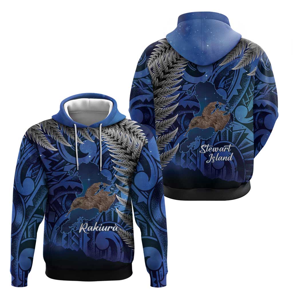 New Zealand Stewart Island Zip Hoodie Rakiura Kiwi Maori Glowing Sky LT14 - Polynesian Pride