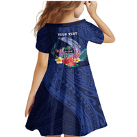 Personalised Guam Liberation Day Family Matching Mermaid Dress and Hawaiian Shirt Happy 80th Anniversary Fish Hook Mix Tropical Flowers LT14 - Polynesian Pride