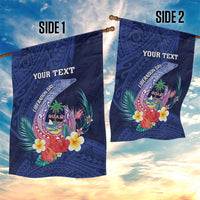 Personalised Guam Liberation Day Garden Flag Happy 80th Anniversary Fish Hook Mix Tropical Flowers LT14 - Polynesian Pride