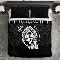 Guam Liberation Day Bedding Set Biba Guahan Chamorro 80th Anniversary - Black LT14 Black - Polynesian Pride