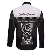Guam Liberation Day Family Matching Short Sleeve Bodycon Dress and Hawaiian Shirt Biba Guahan Chamorro 80th Anniversary - Black LT14 - Polynesian Pride