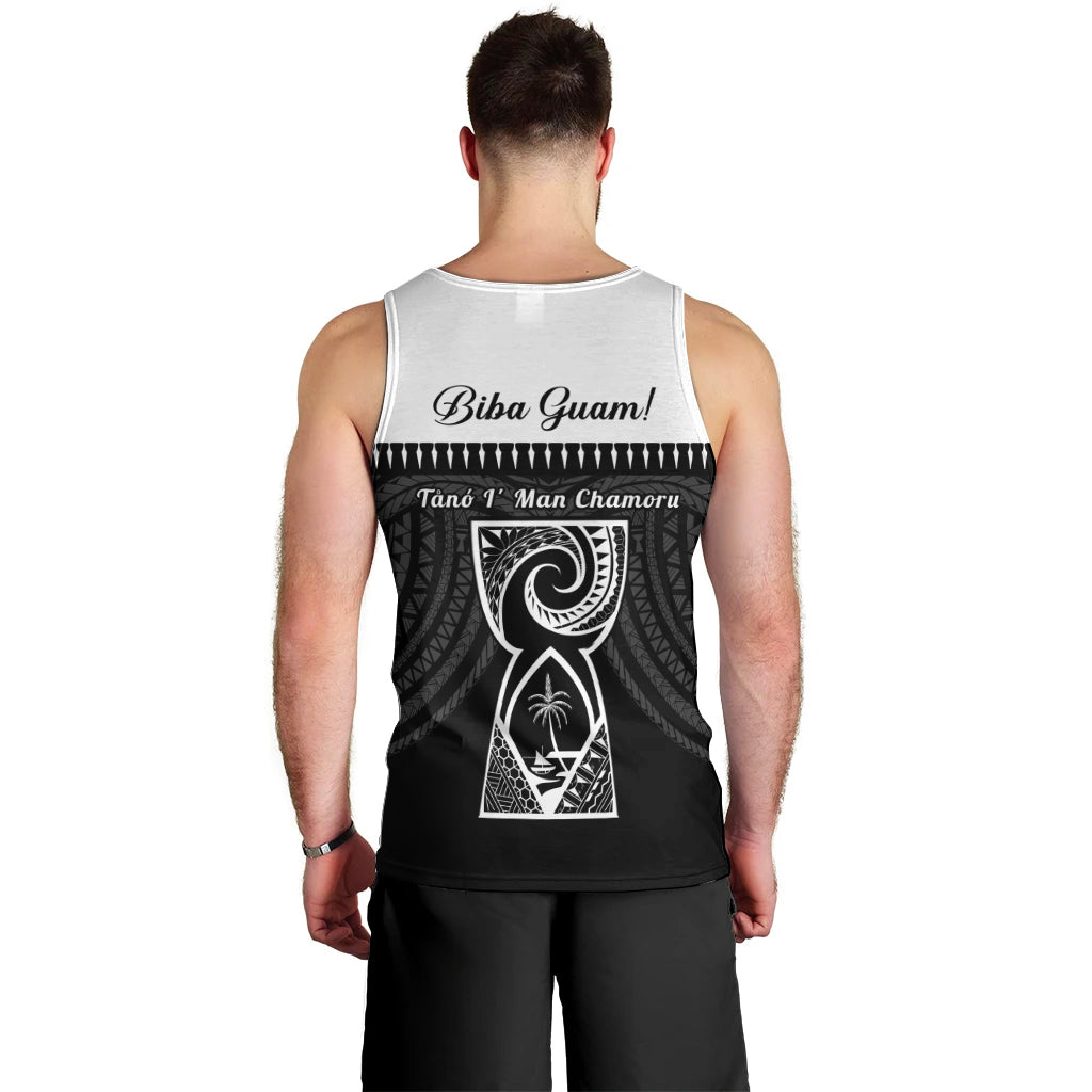 Guam Liberation Day Men Tank Top Biba Guahan Chamorro 80th Anniversary - Black LT14 - Polynesian Pride