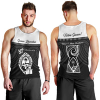 Guam Liberation Day Men Tank Top Biba Guahan Chamorro 80th Anniversary - Black LT14 - Polynesian Pride