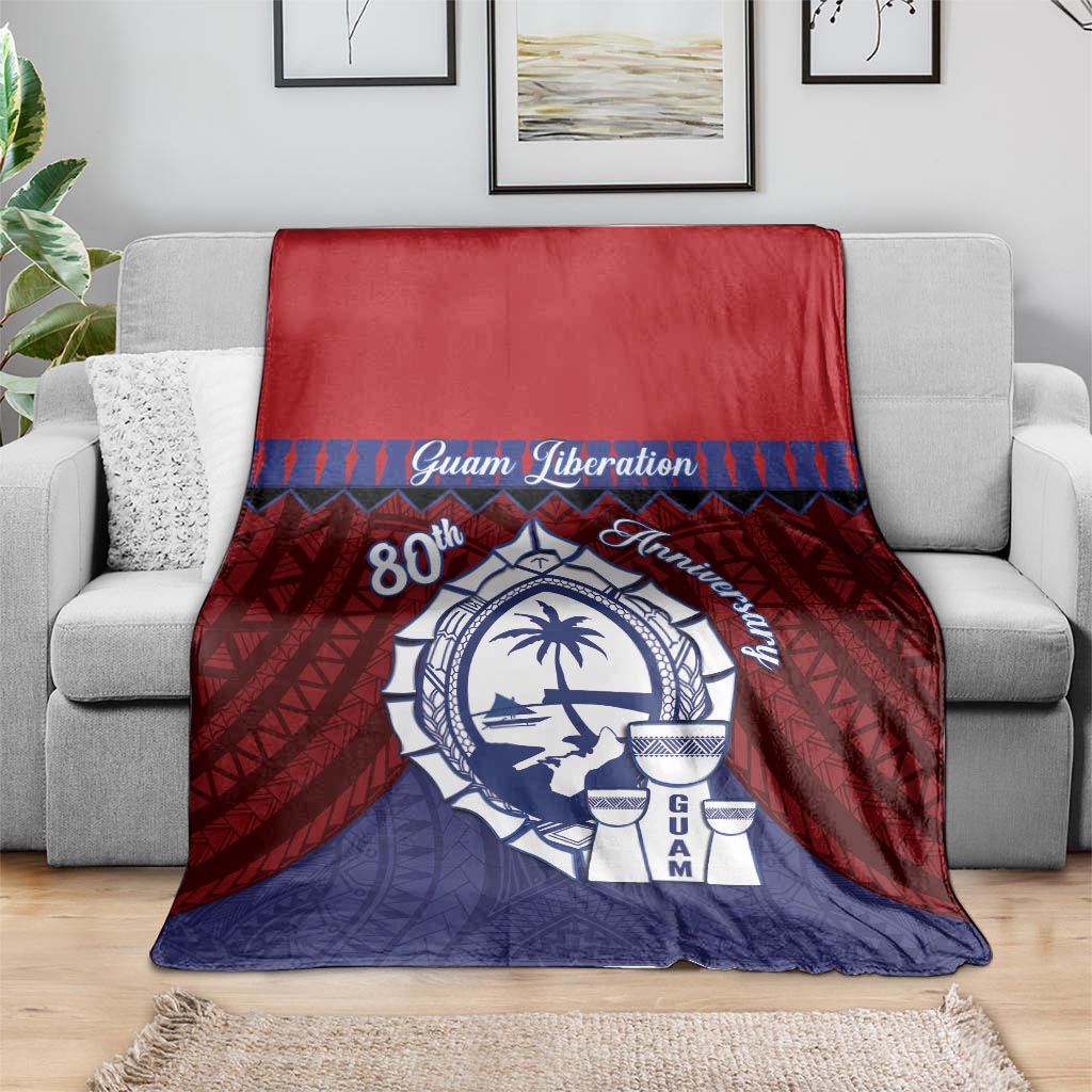 Guam Liberation Day Blanket Biba Guahan Chamorro 80th Anniversary - Blue