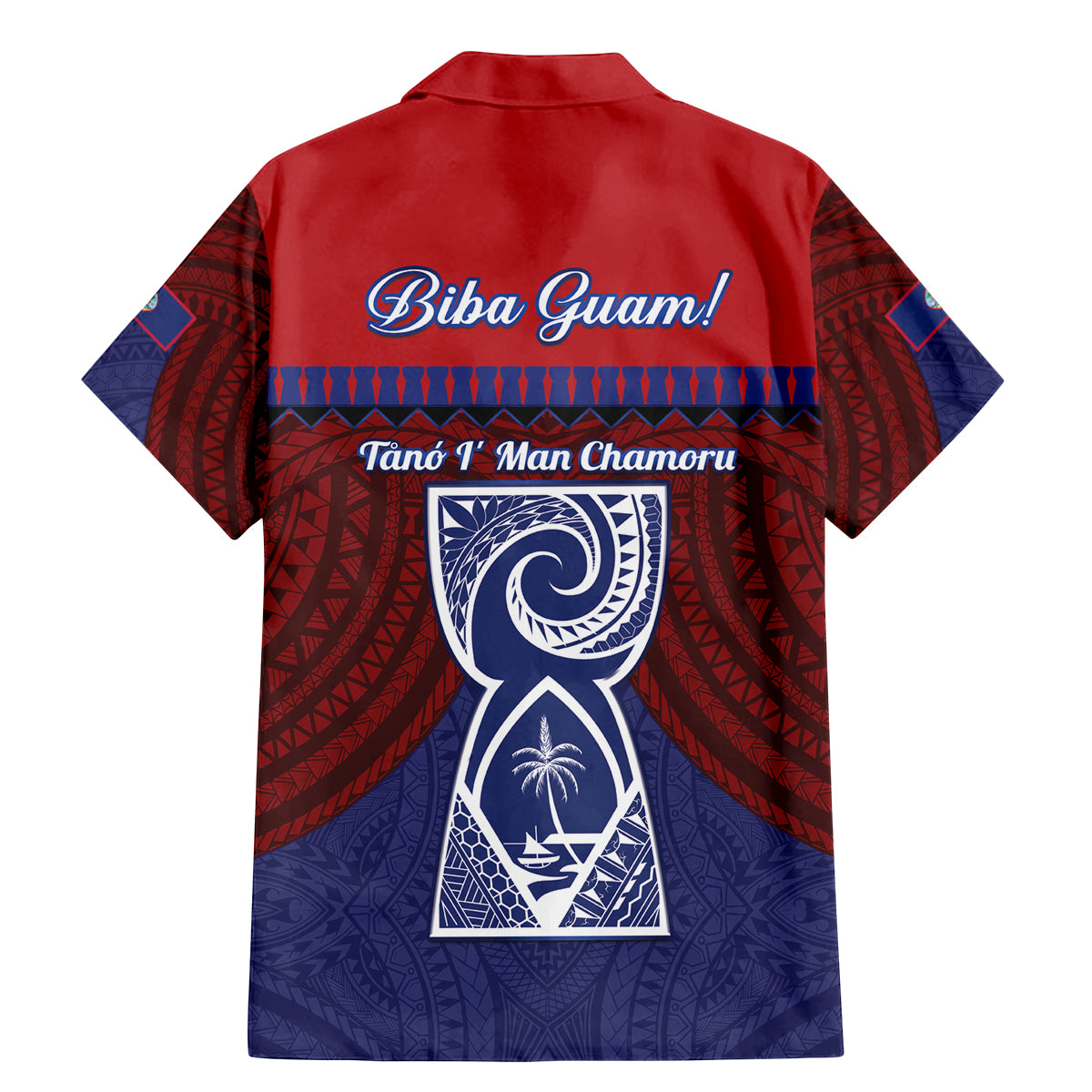 Guam Liberation Day Family Matching Mermaid Dress and Hawaiian Shirt Biba Guahan Chamorro 80th Anniversary - Blue LT14 - Polynesian Pride