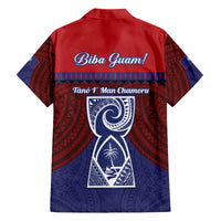 Guam Liberation Day Family Matching Off Shoulder Maxi Dress and Hawaiian Shirt Biba Guahan Chamorro 80th Anniversary - Blue LT14 - Polynesian Pride