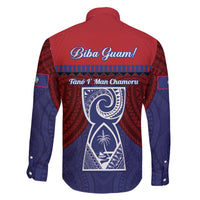 Guam Liberation Day Family Matching Off Shoulder Maxi Dress and Hawaiian Shirt Biba Guahan Chamorro 80th Anniversary - Blue LT14 - Polynesian Pride