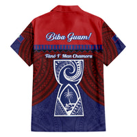 Guam Liberation Day Family Matching Short Sleeve Bodycon Dress and Hawaiian Shirt Biba Guahan Chamorro 80th Anniversary - Blue LT14 - Polynesian Pride