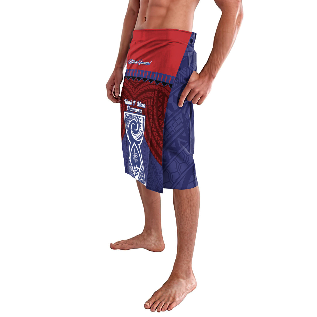 Guam Liberation Day Lavalava Biba Guahan Chamorro 80th Anniversary - Blue