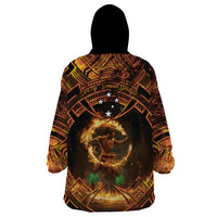 Samoa Teuila 2024 Festival Wearable Blanket Hoodie Samoan Siva Afi With Red Gingers LT14 - Polynesian Pride