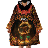 Samoa Teuila 2024 Festival Wearable Blanket Hoodie Samoan Siva Afi With Red Gingers LT14 - Polynesian Pride