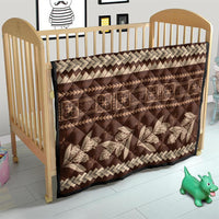 Brown Samoa Siapo Teuila Flowers Quilt