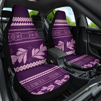 Purple Samoa Siapo Teuila Flowers Car Seat Cover LT14 One Size Purple - Polynesian Pride