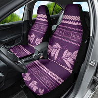 Purple Samoa Siapo Teuila Flowers Car Seat Cover LT14 - Polynesian Pride
