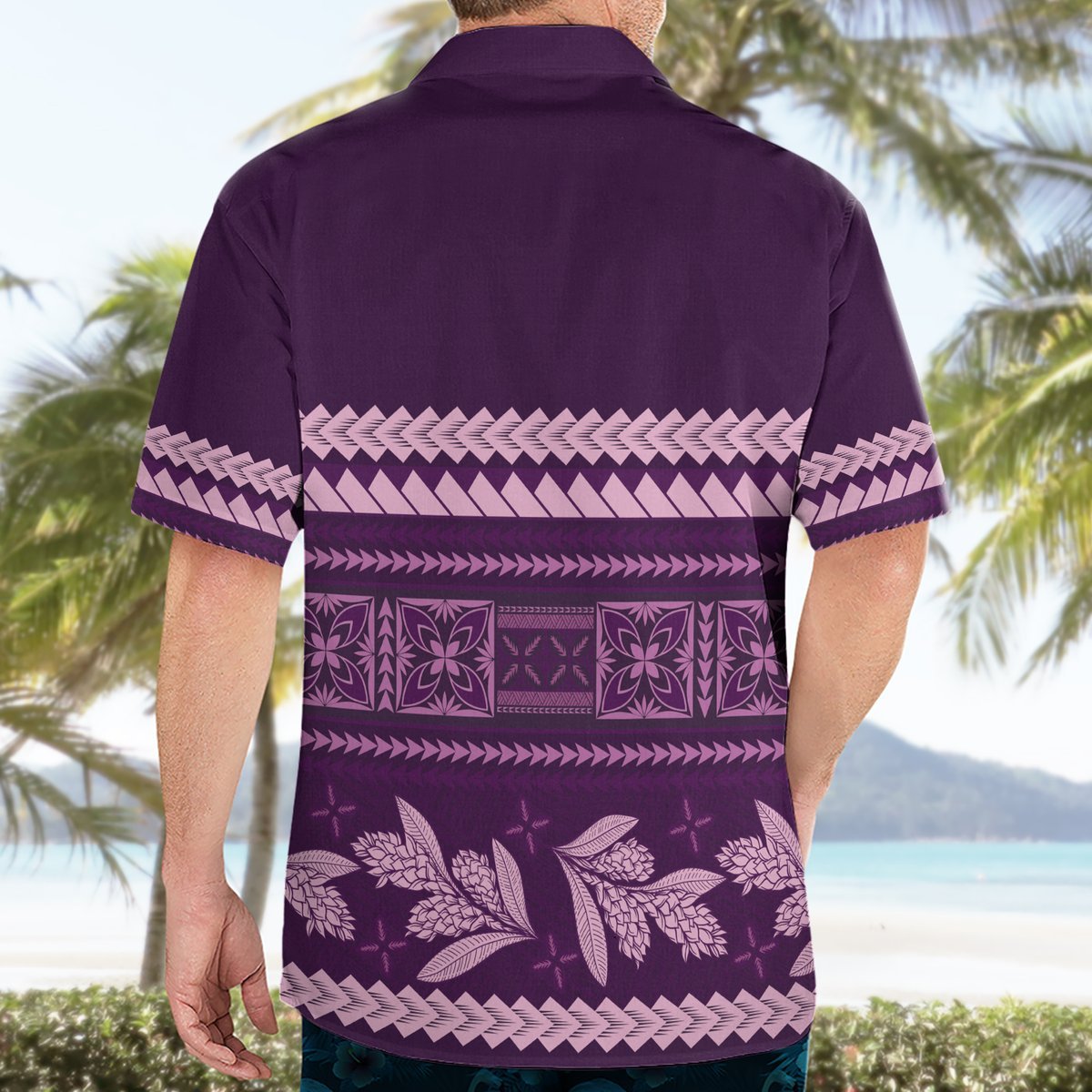 Purple Samoa Siapo Teuila Flowers Hawaiian Shirt LT14 - Polynesian Pride