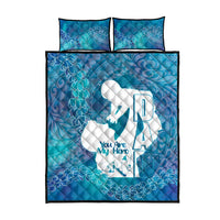 Turquoise Polynesia Father's Day Quilt Bed Set Dad You Are My Hero LT14 - Polynesian Pride
