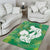 Green Polynesia Father's Day Area Rug Dad You Are My Hero