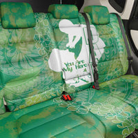 Green Polynesia Father's Day Back Car Seat Cover Dad You Are My Hero