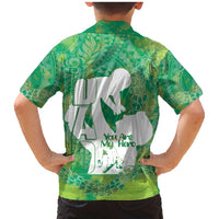 Green Polynesia Father's Day Family Matching Mermaid Dress and Hawaiian Shirt Dad You Are My Hero LT14 - Polynesian Pride