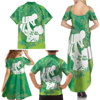 Green Polynesia Father's Day Family Matching Summer Maxi Dress and Hawaiian Shirt Dad You Are My Hero LT14 - Polynesian Pride