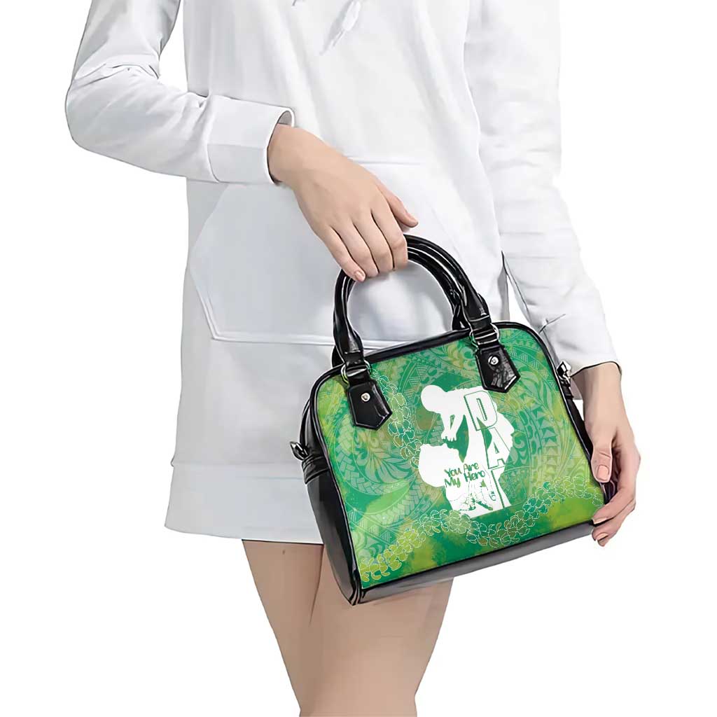 Green Polynesia Father's Day Shoulder Handbag Dad You Are My Hero LT14 - Polynesian Pride