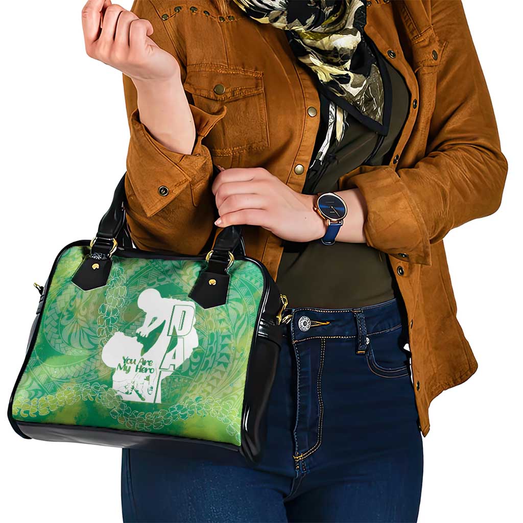 Green Polynesia Father's Day Shoulder Handbag Dad You Are My Hero LT14 - Polynesian Pride
