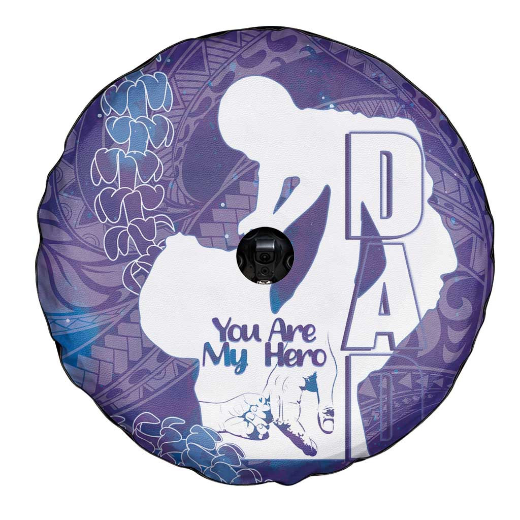 Purple Polynesia Father's Day Spare Tire Cover Dad You Are My Hero