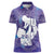 Purple Polynesia Father's Day Women Polo Shirt Dad You Are My Hero