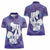 Purple Polynesia Father's Day Women Polo Shirt Dad You Are My Hero