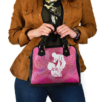 Pink Polynesia Father's Day Shoulder Handbag Dad You Are My Hero