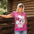 Pink Polynesia Father's Day Women Polo Shirt Dad You Are My Hero