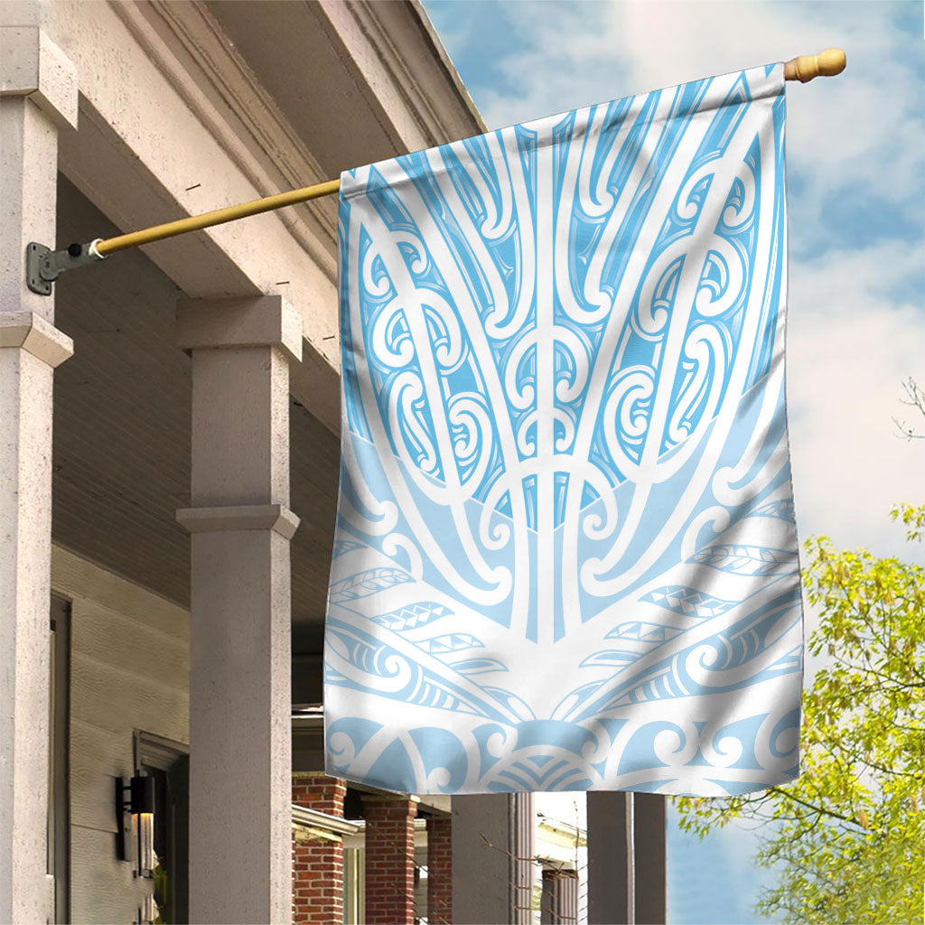 Blue New Zealand Puhoro Maori Tattoo Garden Flag LT14 House Flag Blue - Polynesian Pride