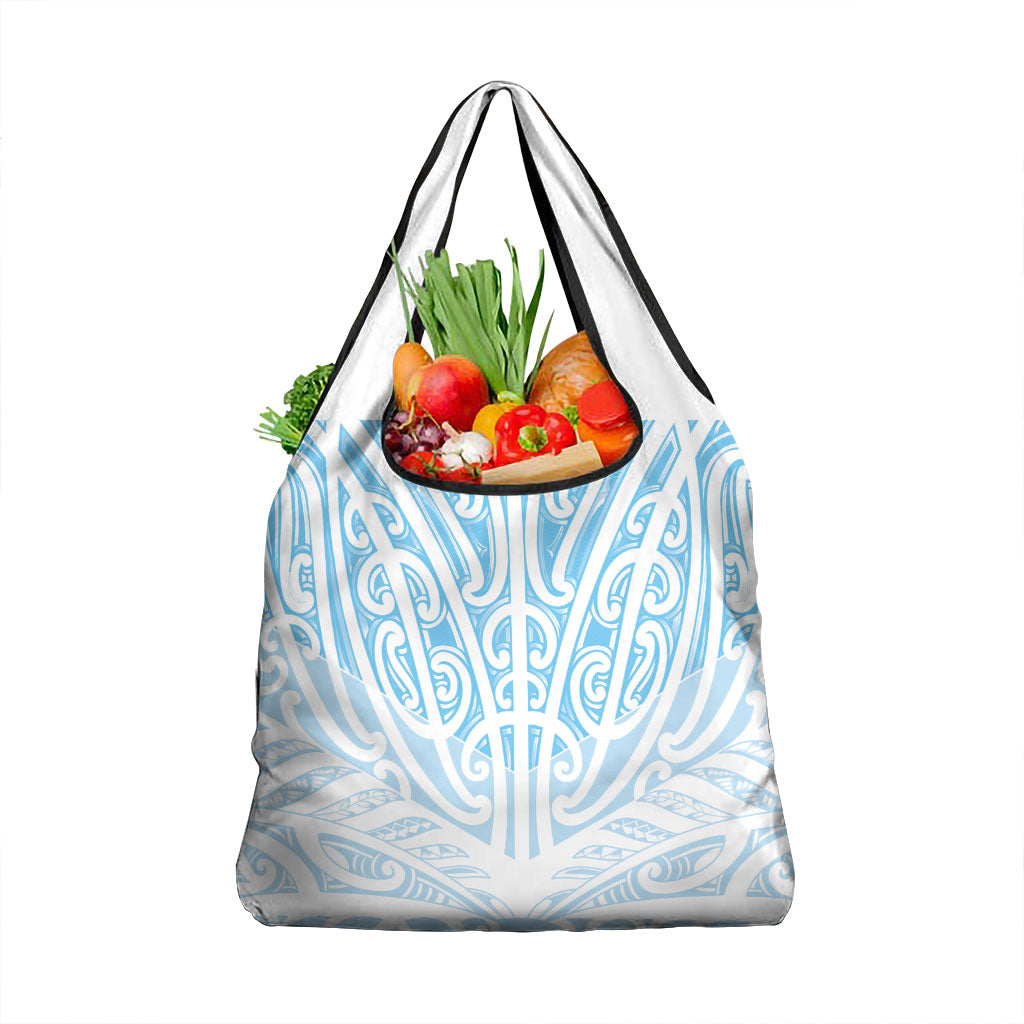 Blue New Zealand Puhoro Maori Tattoo Grocery Bag LT14 1-pack One Size Blue - Polynesian Pride
