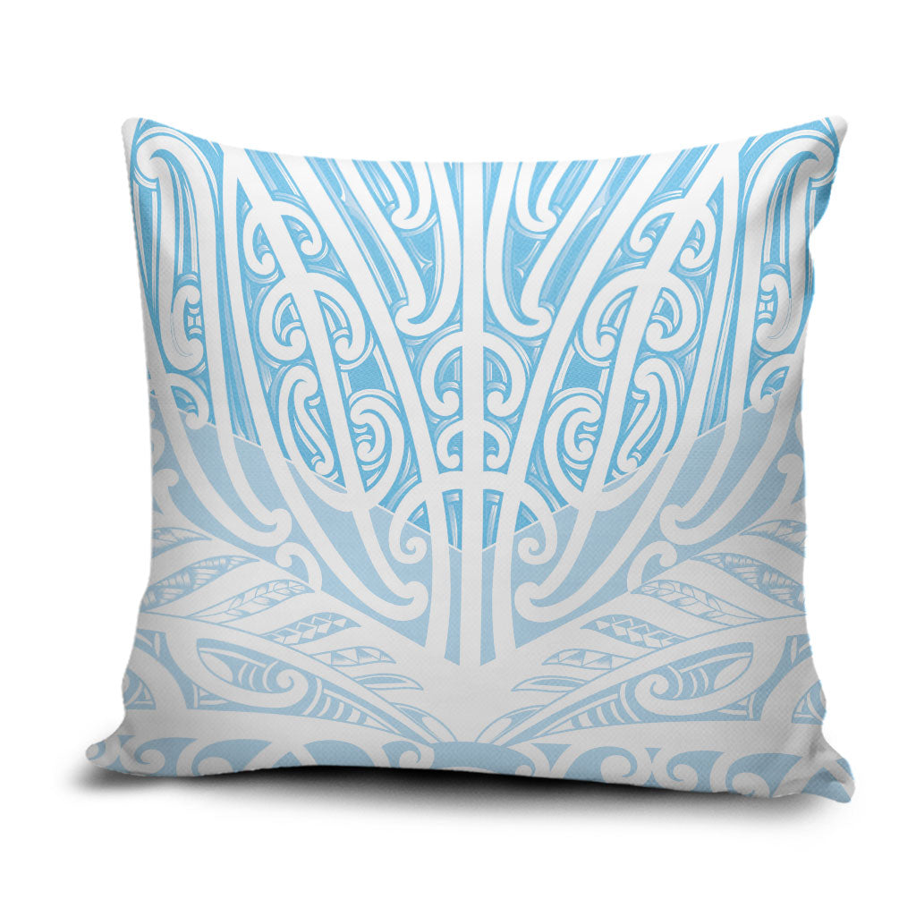 Blue New Zealand Puhoro Maori Tattoo Pillow Cover LT14 Blue - Polynesian Pride