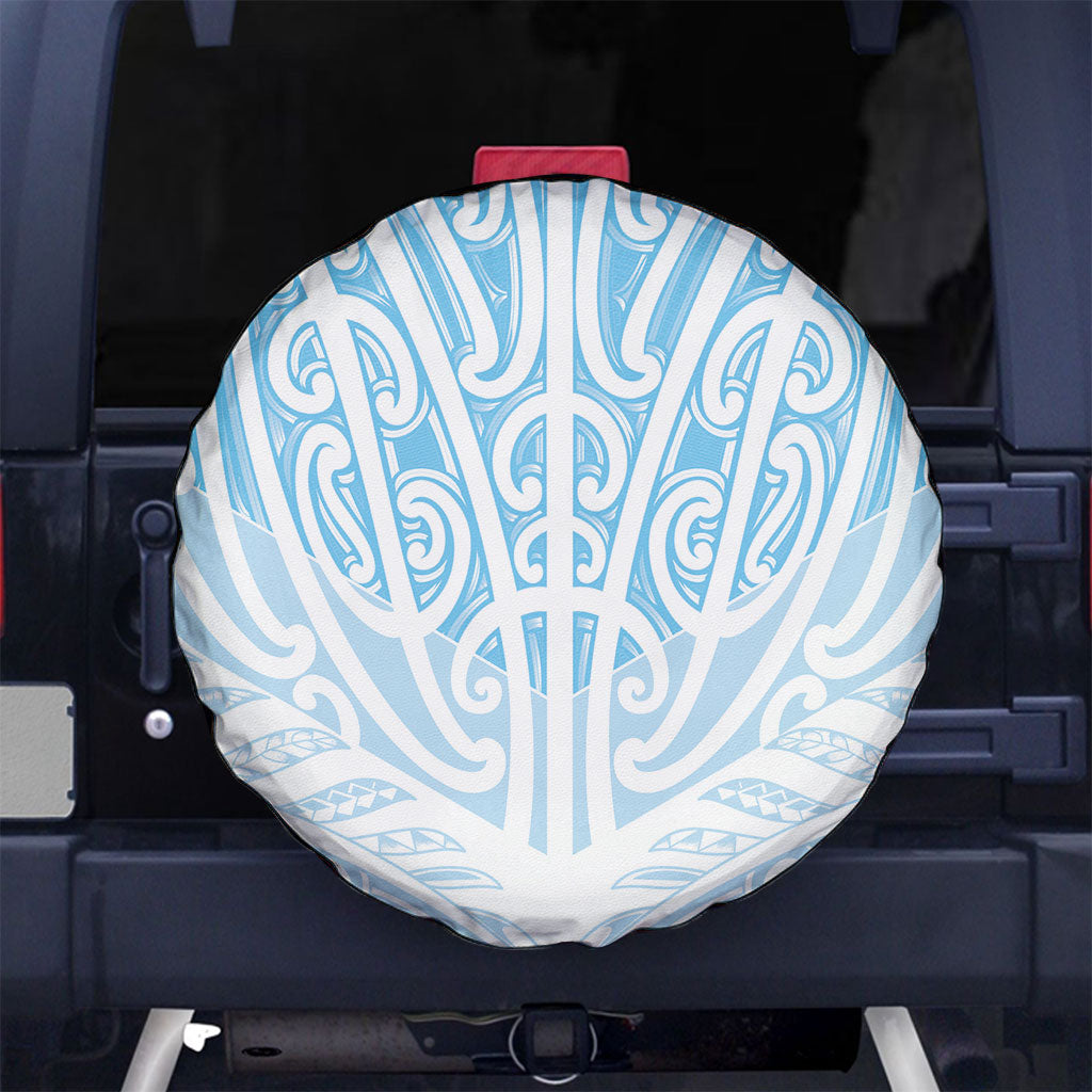 Blue New Zealand Puhoro Maori Tattoo Spare Tire Cover LT14 No hole Blue - Polynesian Pride