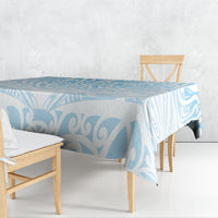 Blue New Zealand Puhoro Maori Tattoo Tablecloth