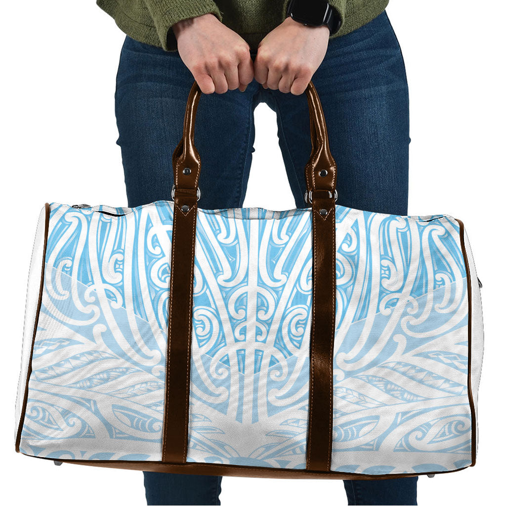 Blue New Zealand Puhoro Maori Tattoo Travel Bag LT14 Blue - Polynesian Pride