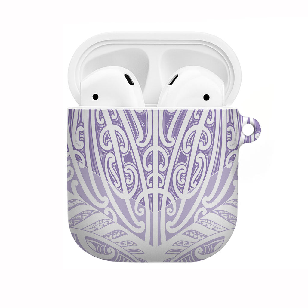 Purple New Zealand Puhoro Maori Tattoo AirPods Case