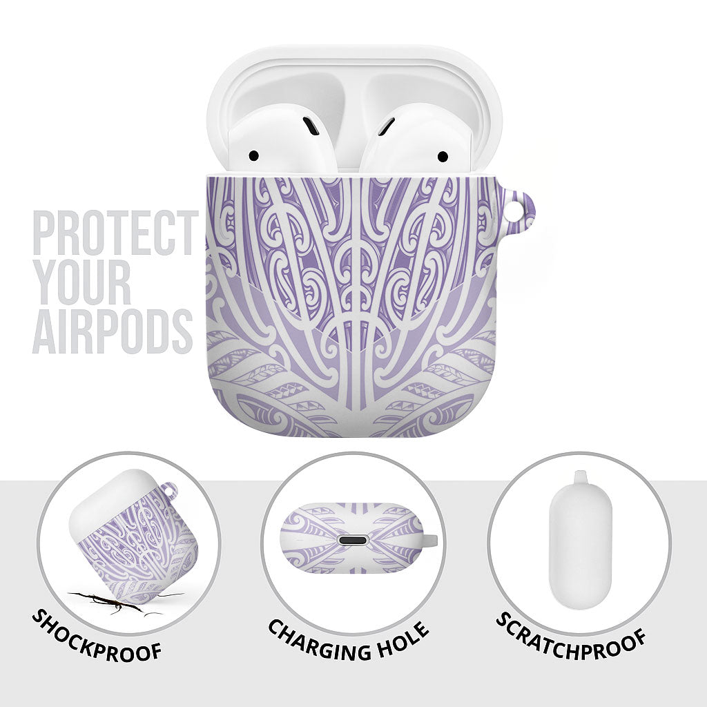 Purple New Zealand Puhoro Maori Tattoo AirPods Case